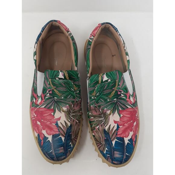 Salvatore Ferragamo Tropical Print Slip-On Sneakers - Picture 3 of 12